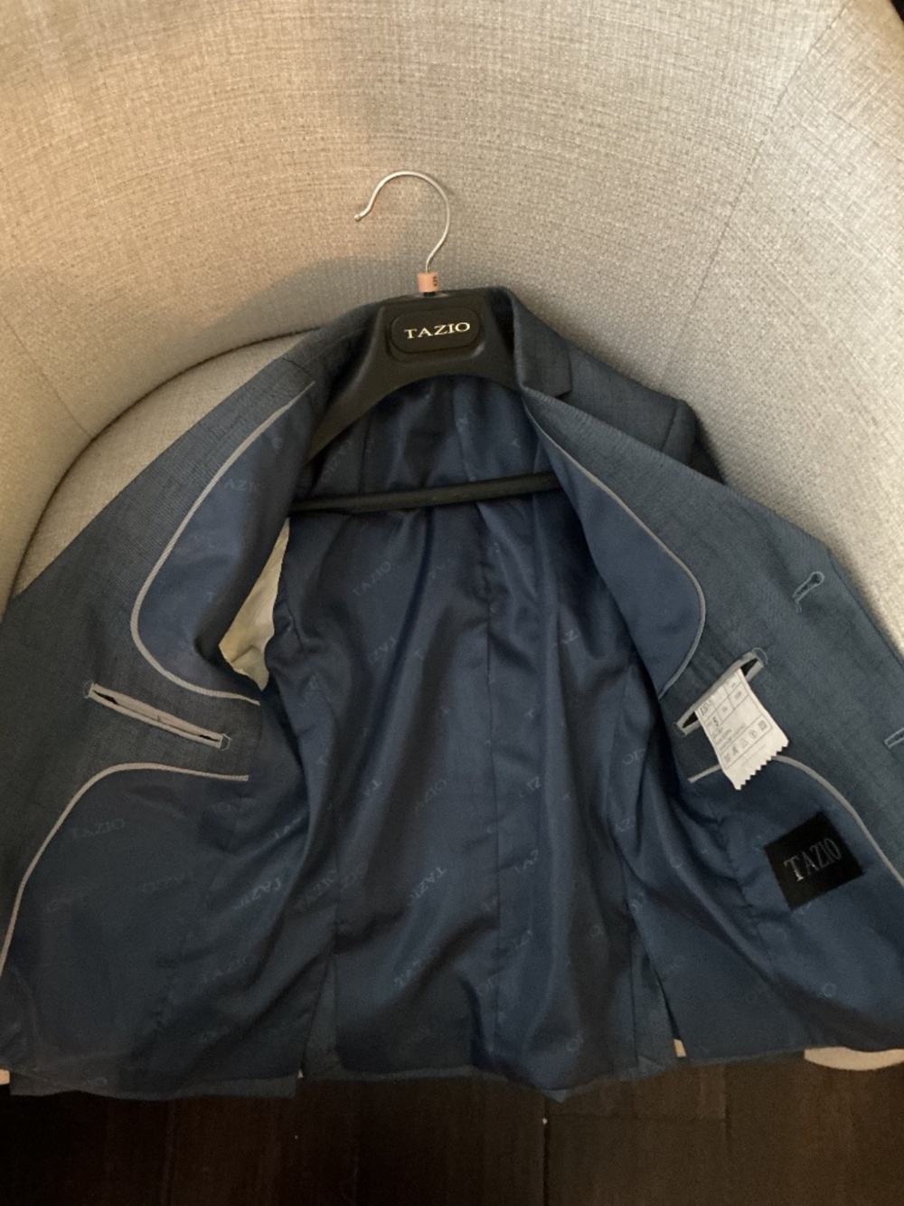 Tazio Boys 3 pc Suit Size 5 Blue/Grey - Picture 5 of 11